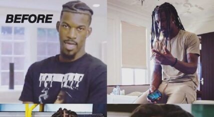 Jimmy Butler roasted on Twitter for wearing his hair in faux locs