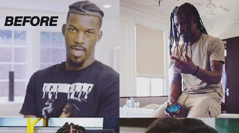 Jimmy Butler roasted on Twitter for wearing his hair in faux locs