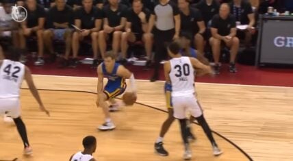 Mac McClung crosses up the entire Spurs roster for easy layup