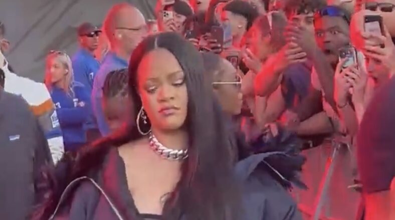 Rihanna spotted at Wireless Festival to watch A$AP Rocky perform