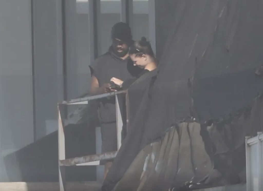 Kanye West spotted with Monica Corgan at Malibu home 