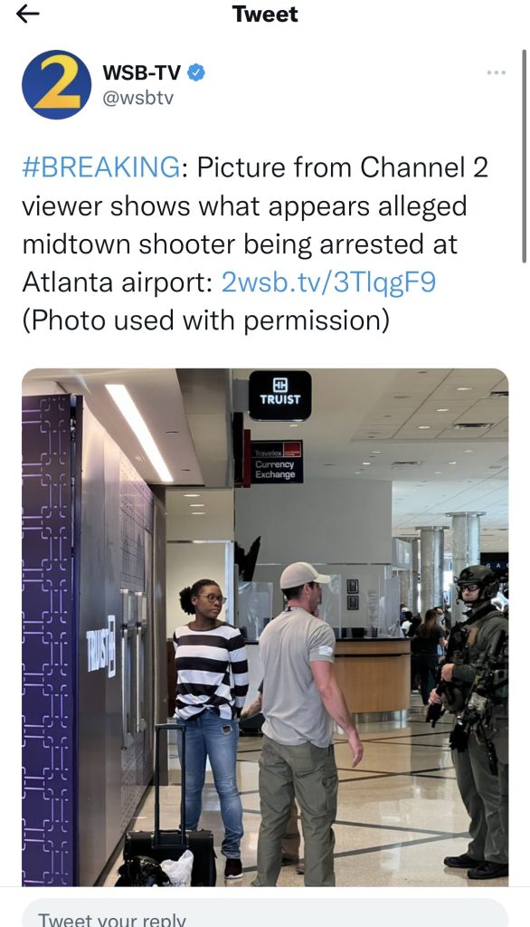 Woman arrested after shooting three people in Atlanta