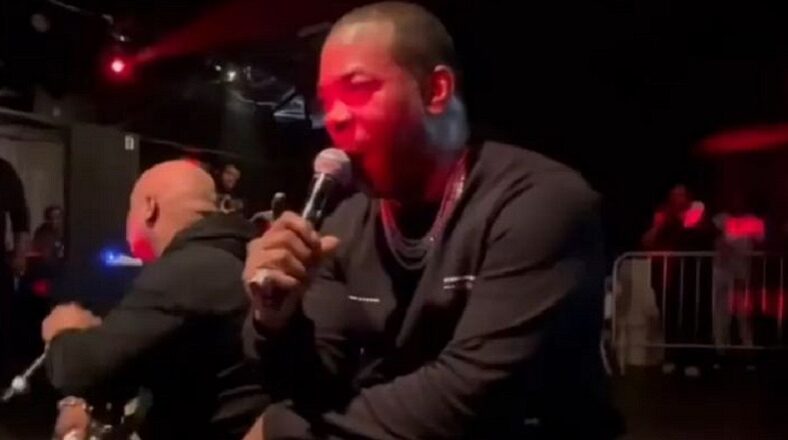Busta Rhymes stops concert to check fan for groping him