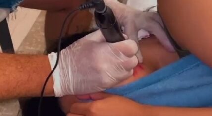 Cardi B gets tattoo of her son's name on her face
