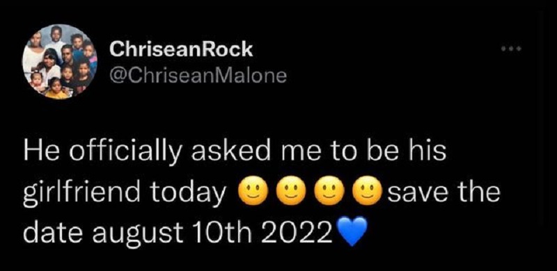Chrisean Rock said Blueface officially asked her to be his girlfriend