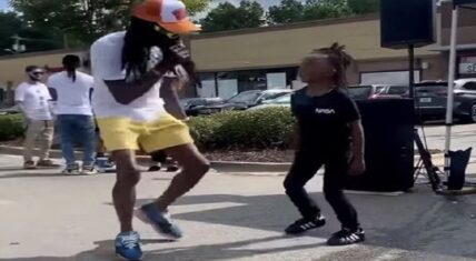 Don Yolo performs My Fam with his son