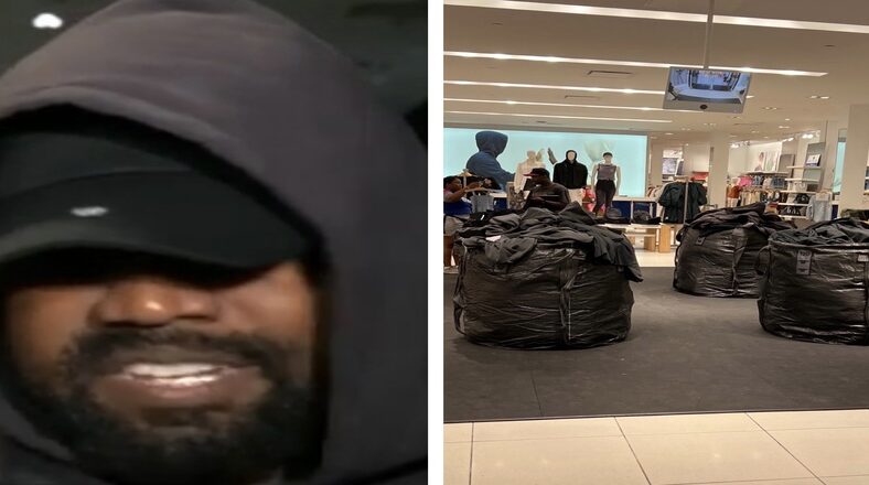Kanye West explains Yeezy Gap clothes being sold in trash bags