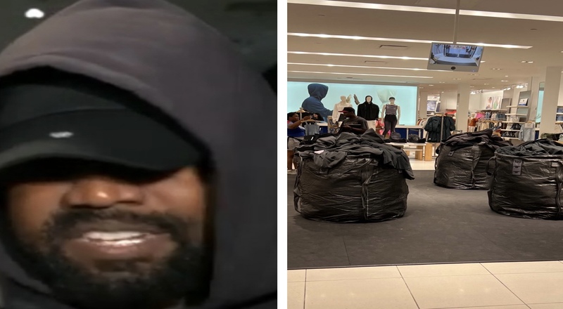 Kanye West explains Yeezy Gap clothes being sold in trash bags