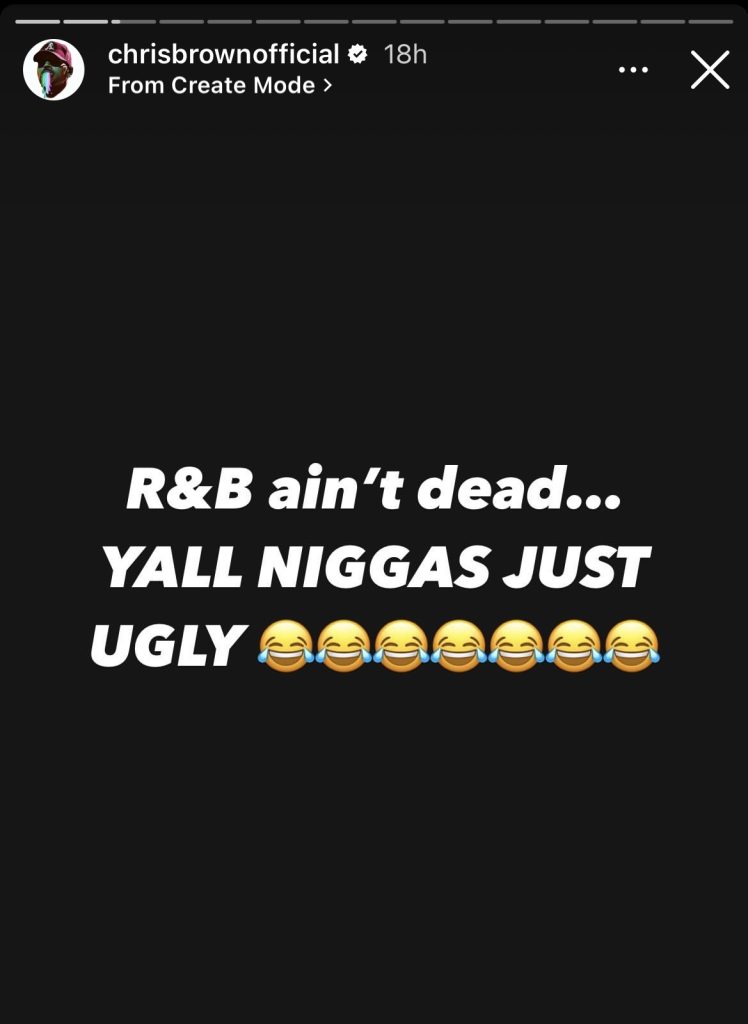 Chris Brown denies that R&B is dead