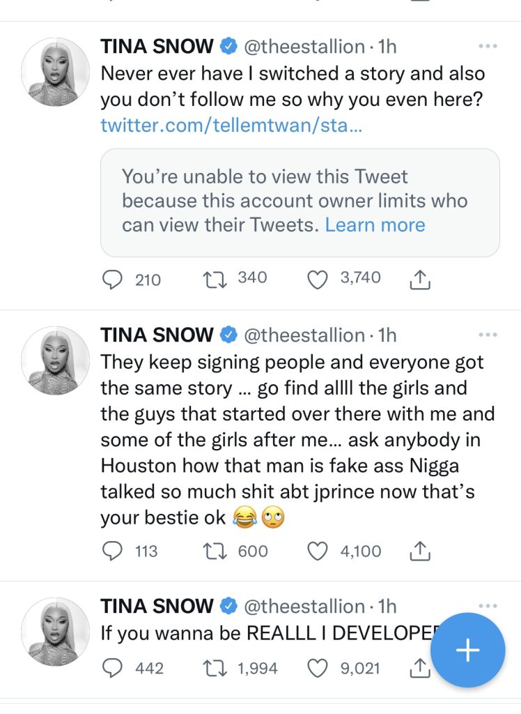 Megan Thee Stallion calls out Carl Crawford on Twitter