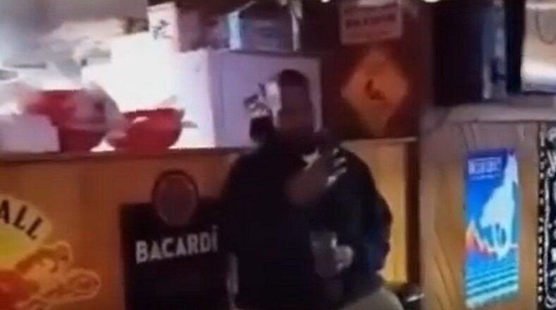 Kanye West spotted in Wyoming bar listening to an artist play