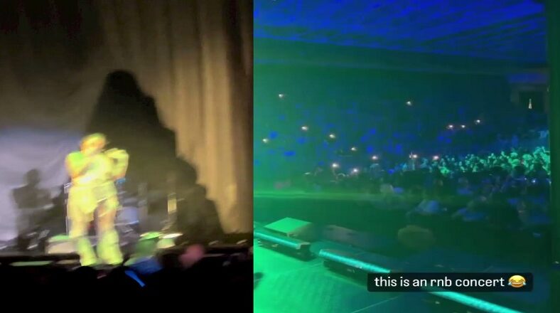 Kehlani concert has fan run on stage and fight in the crowd