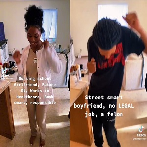 Nurse dragged on Twitter for dating felon with no legal job