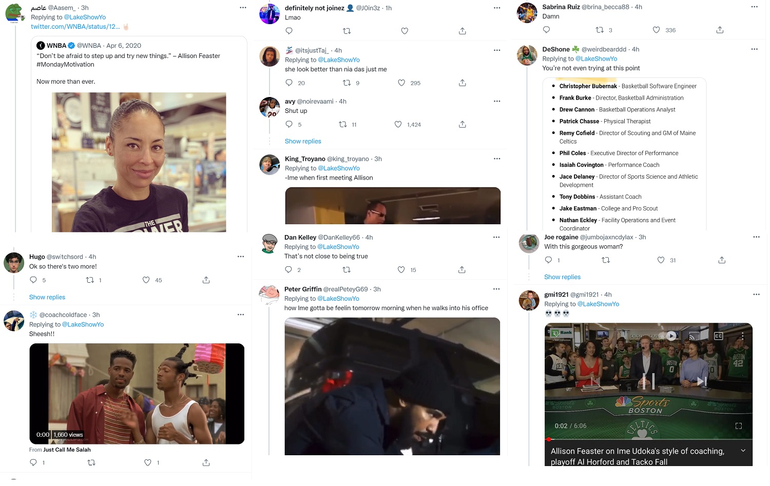Allison Feaster trends on Twitter in the midst of Ime Udoka rumors
