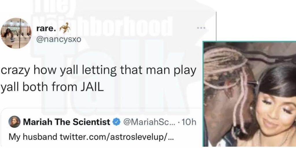 Fan tells Mariah The Scientist that Young Thug is playing her