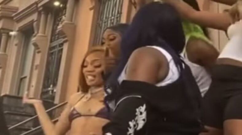 GloRilla shoots new music video in Harlem