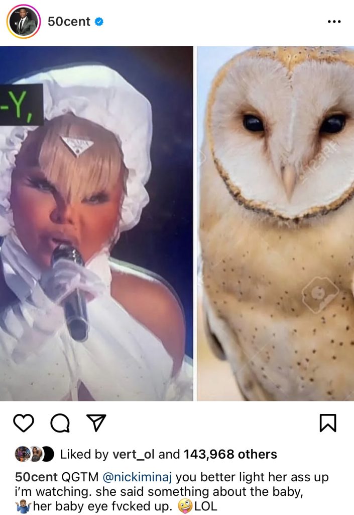 Lil Kim claps back at 50 Cent after he dissed her daughter