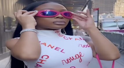 Jayda Cheaves brings Lil Kim look to New York Fashion Week