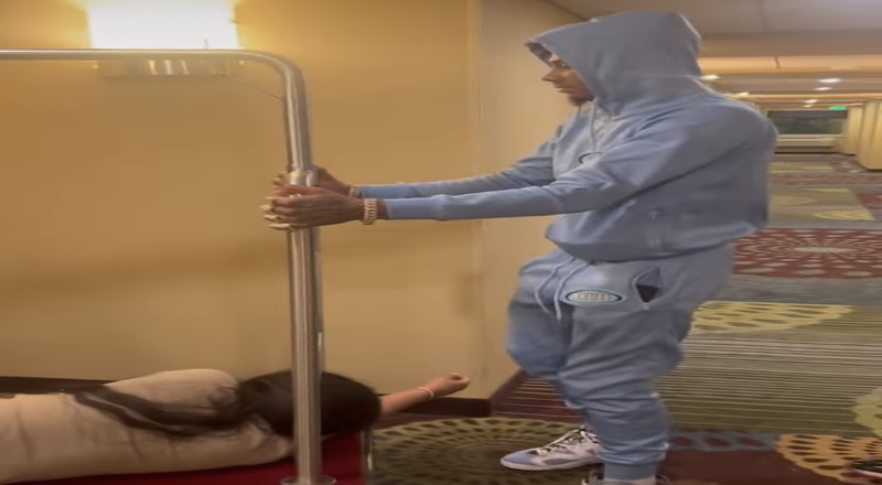 Blueface posts videos of Chrisean Rock throwing up 