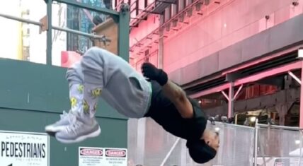 Kiing Spiider is making his name as hip hop's first true stuntman