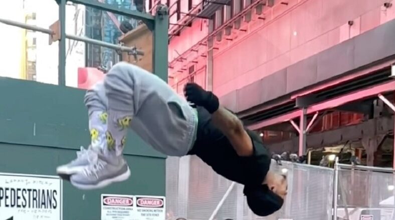 Kiing Spiider is making his name as hip hop's first true stuntman