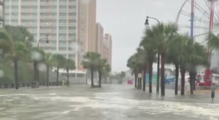 Ocean Blvd in Myrtle Beach is flooded after Hurricane Ian
