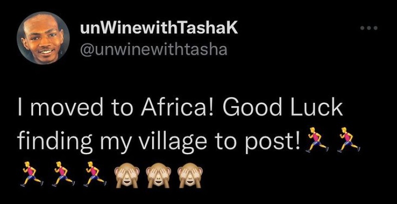 Tasha K has moved to Africa in the midst of Cardi B suing her