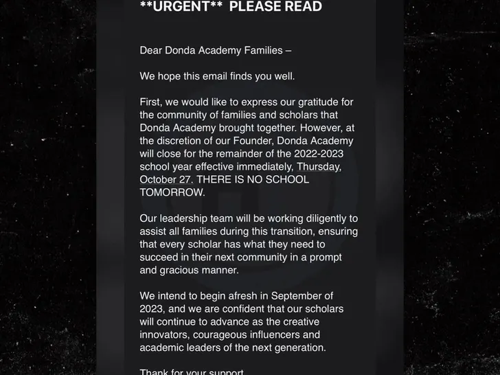 Kanye West's Donda Academy closes for rest of school year