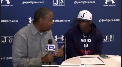 Deion Sanders calls out reporter for using professional voice