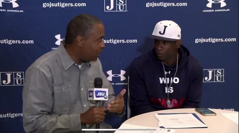 Deion Sanders calls out reporter for using professional voice