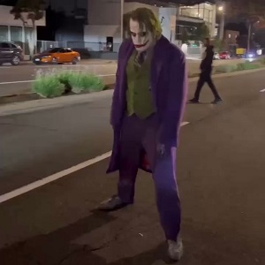 Diddy runs into Tyler The Creator dressed as The Joker