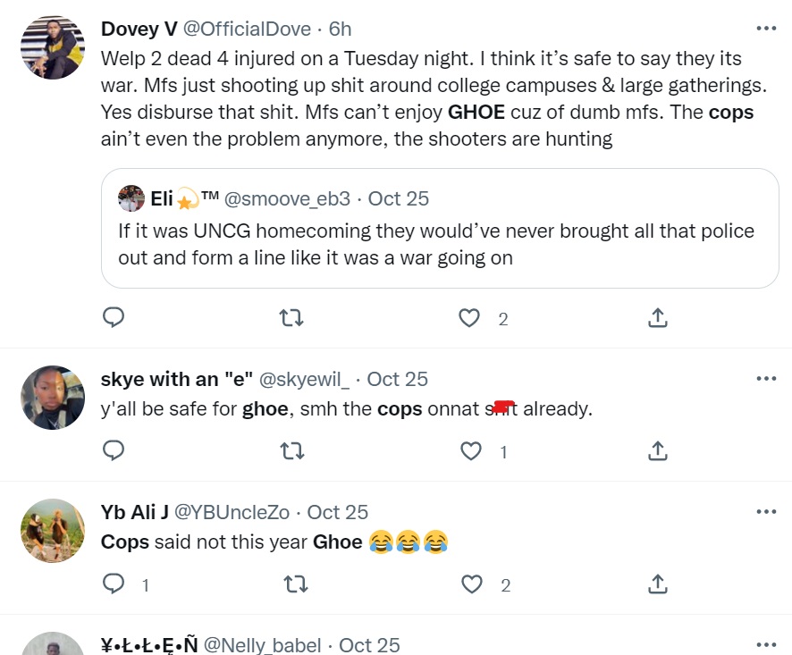 Greensboro police taser and pepper spray GHOE attendees