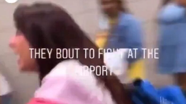 Group of women get into large altercation at airport