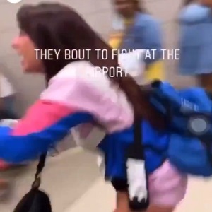 Group of women get into large altercation at airport
