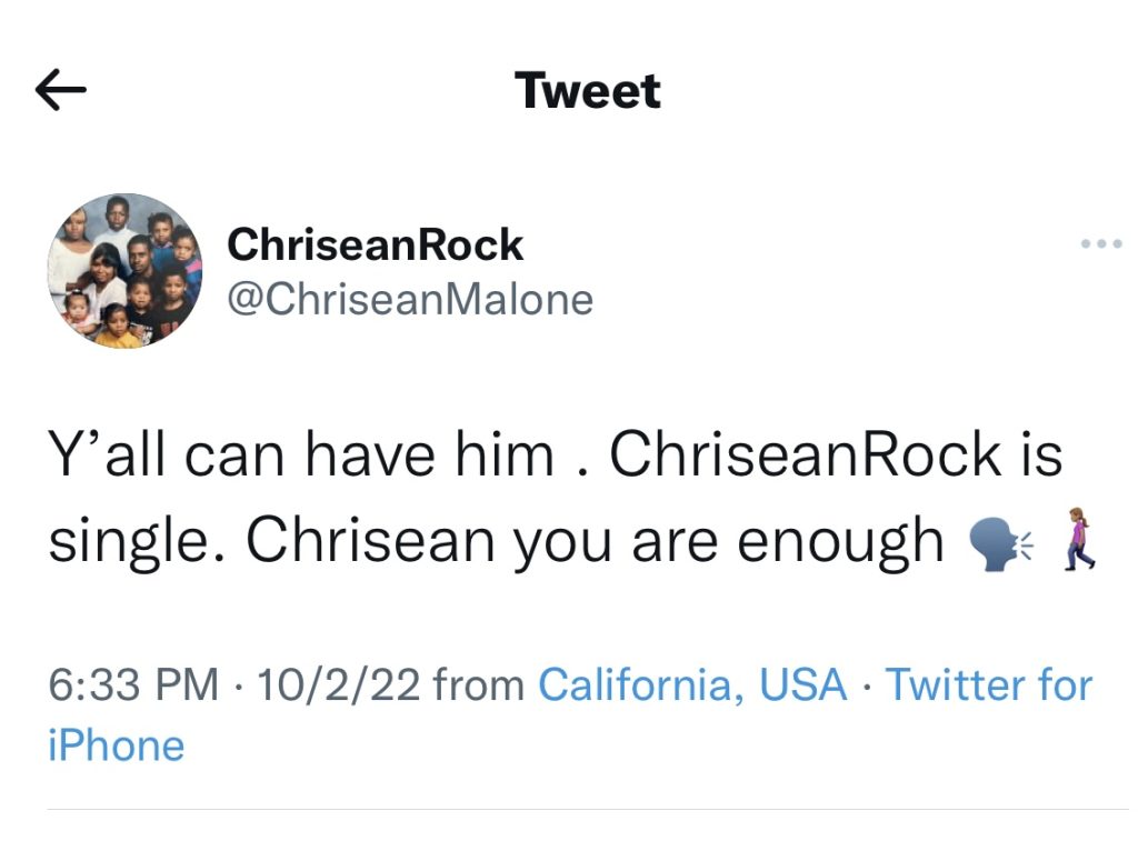 Chrisean Rock says she's single and not with Blueface