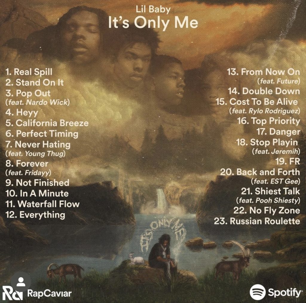 Lil Baby reveals "It's Only Me" tracklist