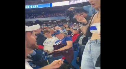 Man proposes to his girlfriend with a ring pop and she slaps him
