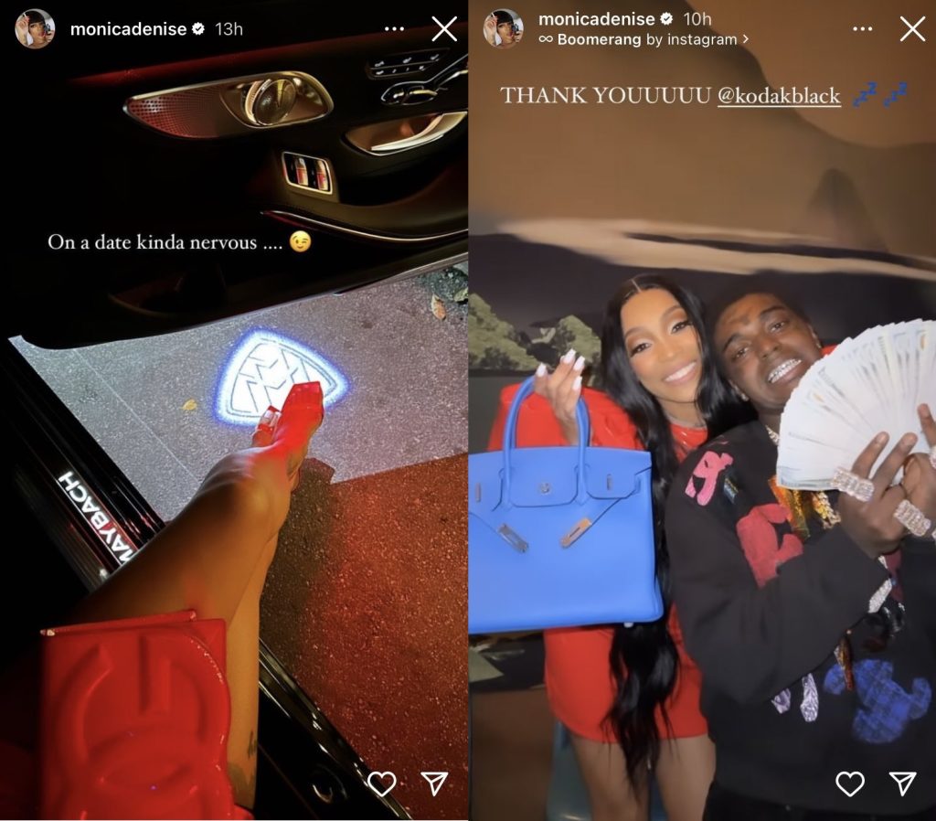 Monica seemingly confirms dating Kodak Black on IG