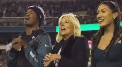 Philadelphia Eagles fans boo Jill Biden and chant F Joe Biden