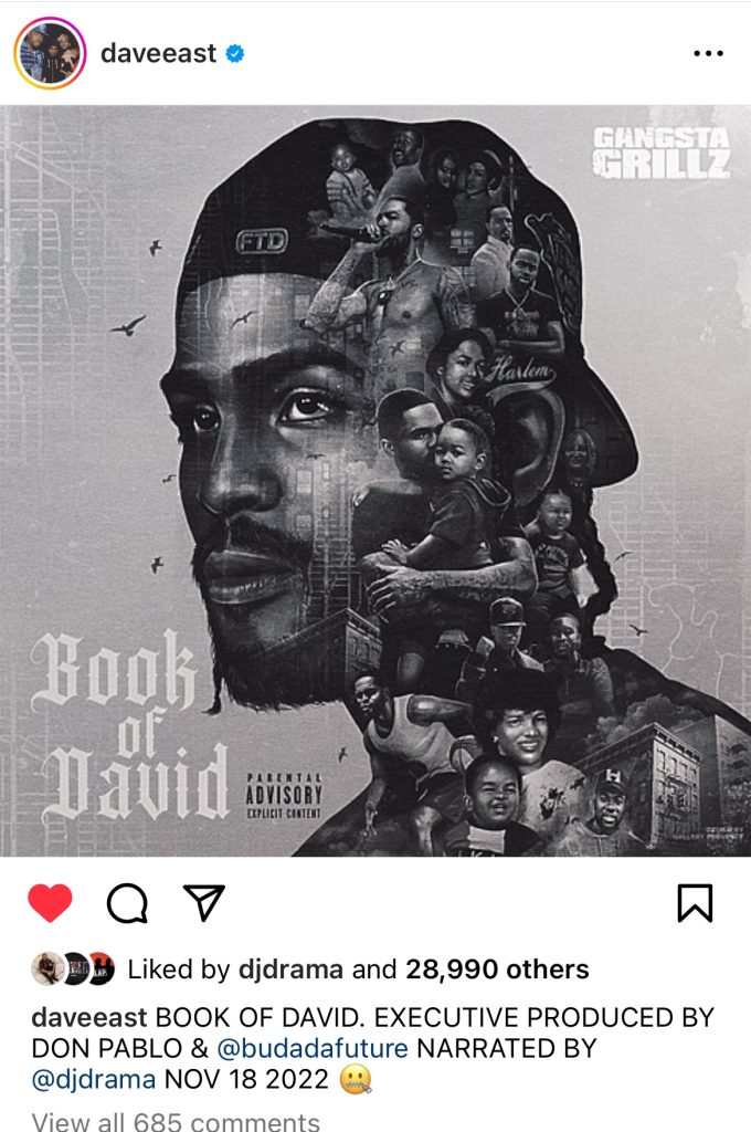 Dave East’s “Book Of David” mixtape is coming on November 18