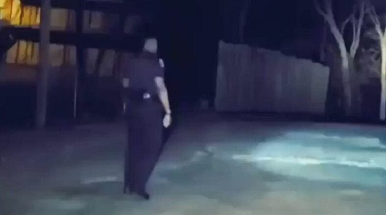Cop gets scared by a mountain lion's scream while on patrol