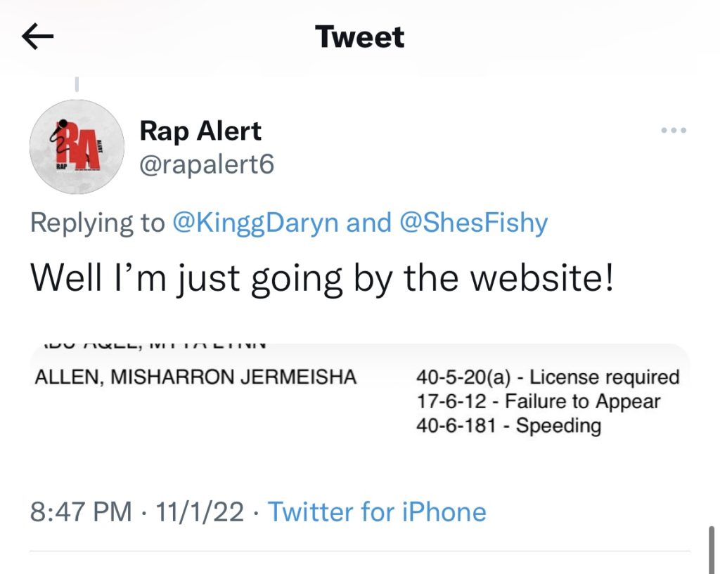 Asian Doll in jail after speeding and having no license