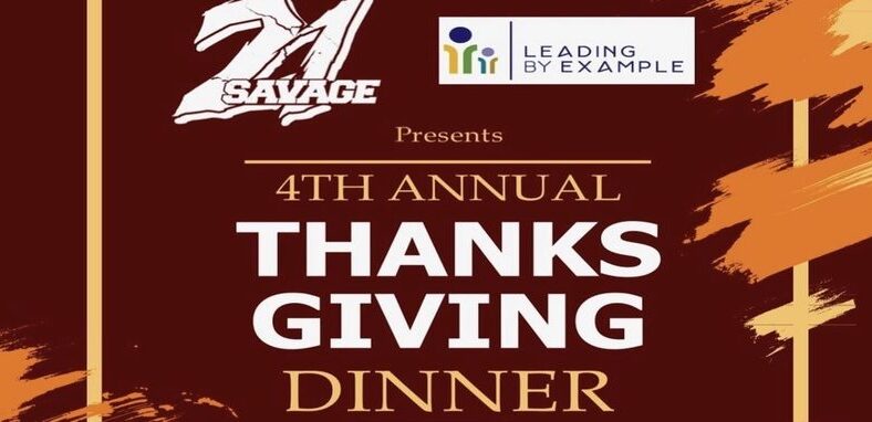 21 Savage helps feed Atlanta families for Thanksgiving
