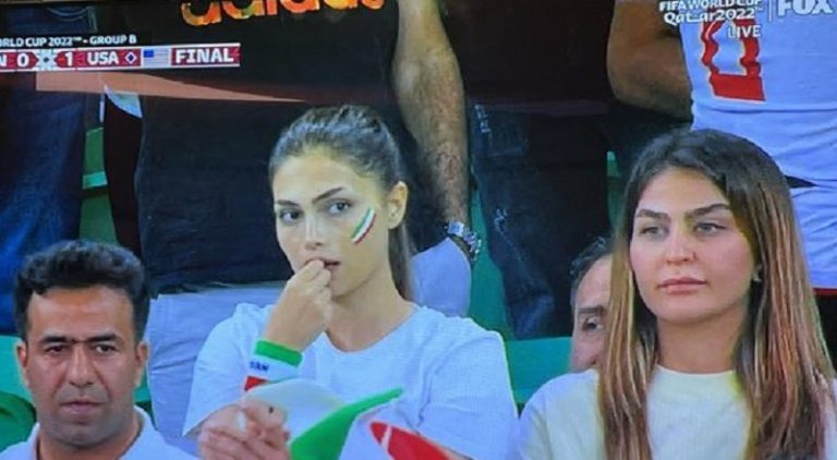 Iranian woman trends on Twitter during USA-Iran World Cup game