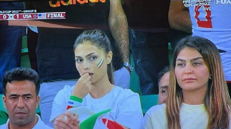 Iranian woman trends on Twitter during USA-Iran World Cup game