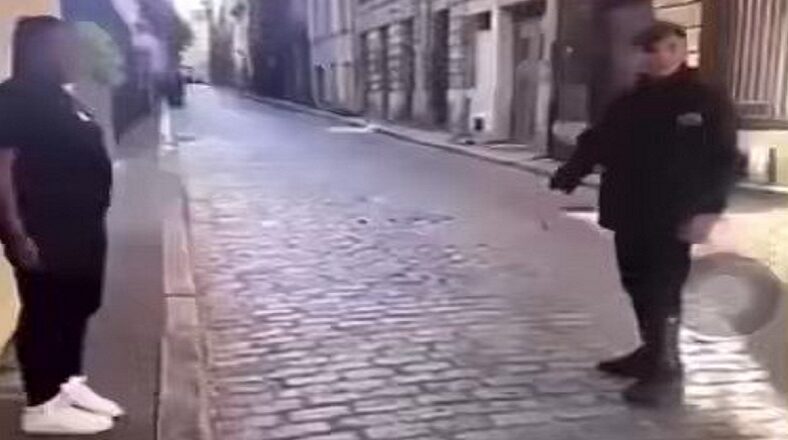 White man attacks Black woman in alley and she body slams him