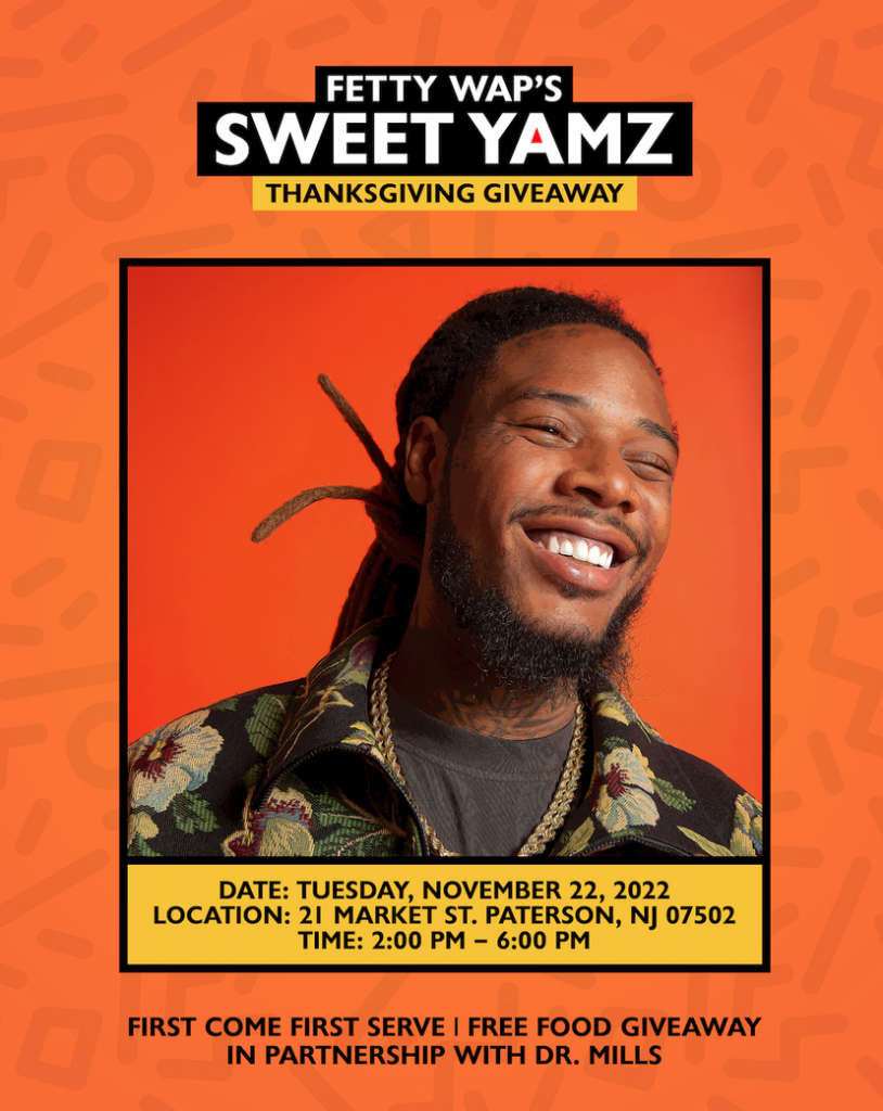 Fetty Wap to hold "Sweet Yamz" Thanksgiving giveaway