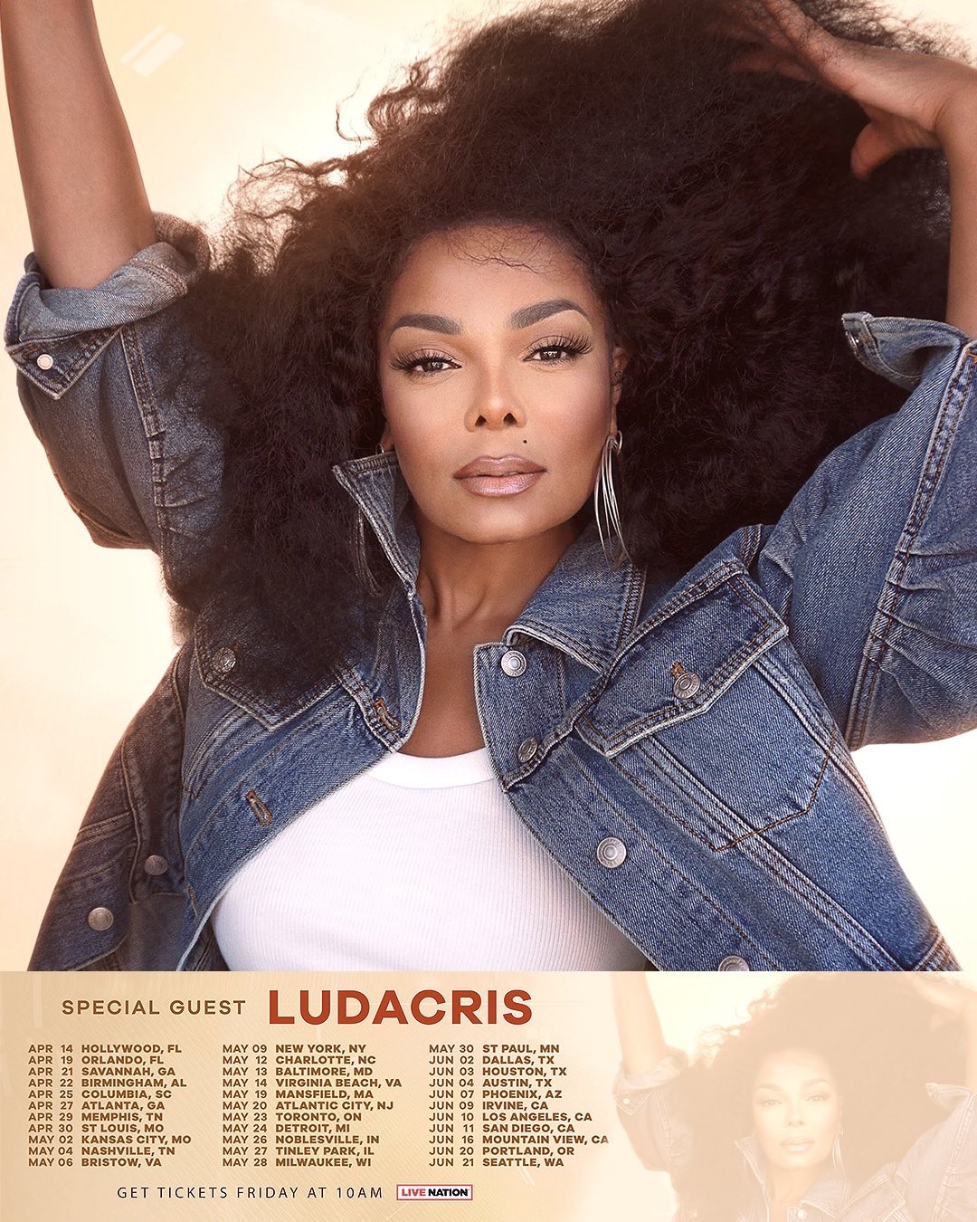 Janet Jackson announces Together Again Tour with Ludacris