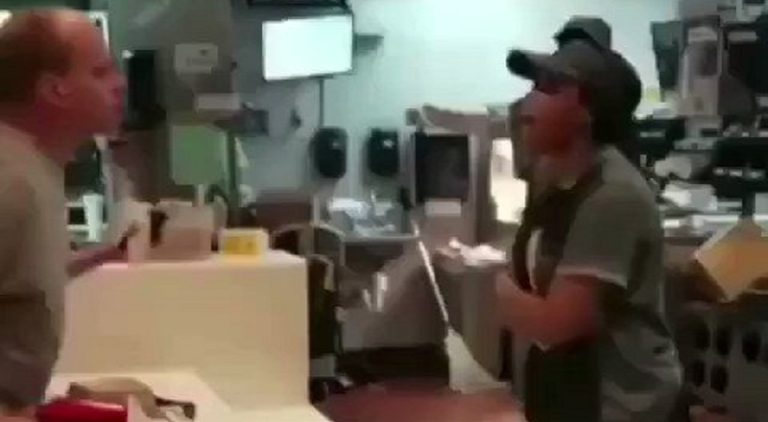 Male McDonalds customer physically attacks female cashier