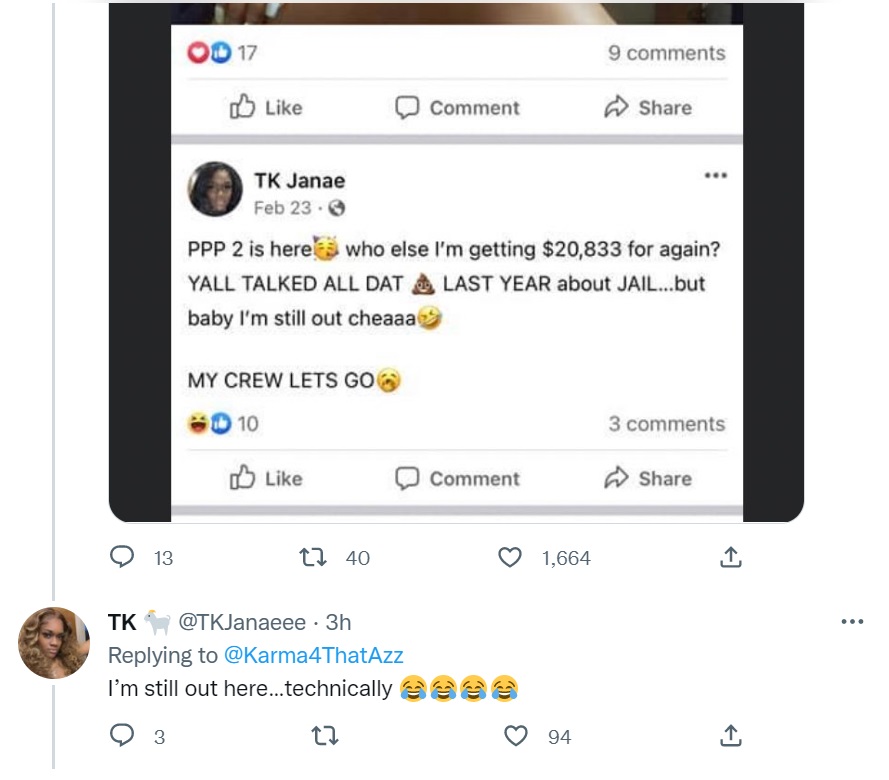 Woman accused of PPP loan fraud calls out local news